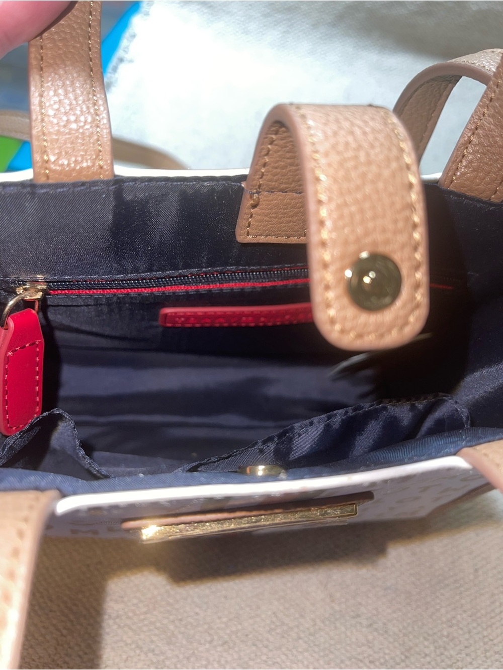 Tommy Hilfiger crossbody / mini tote light brown new - Picture 10 of 11